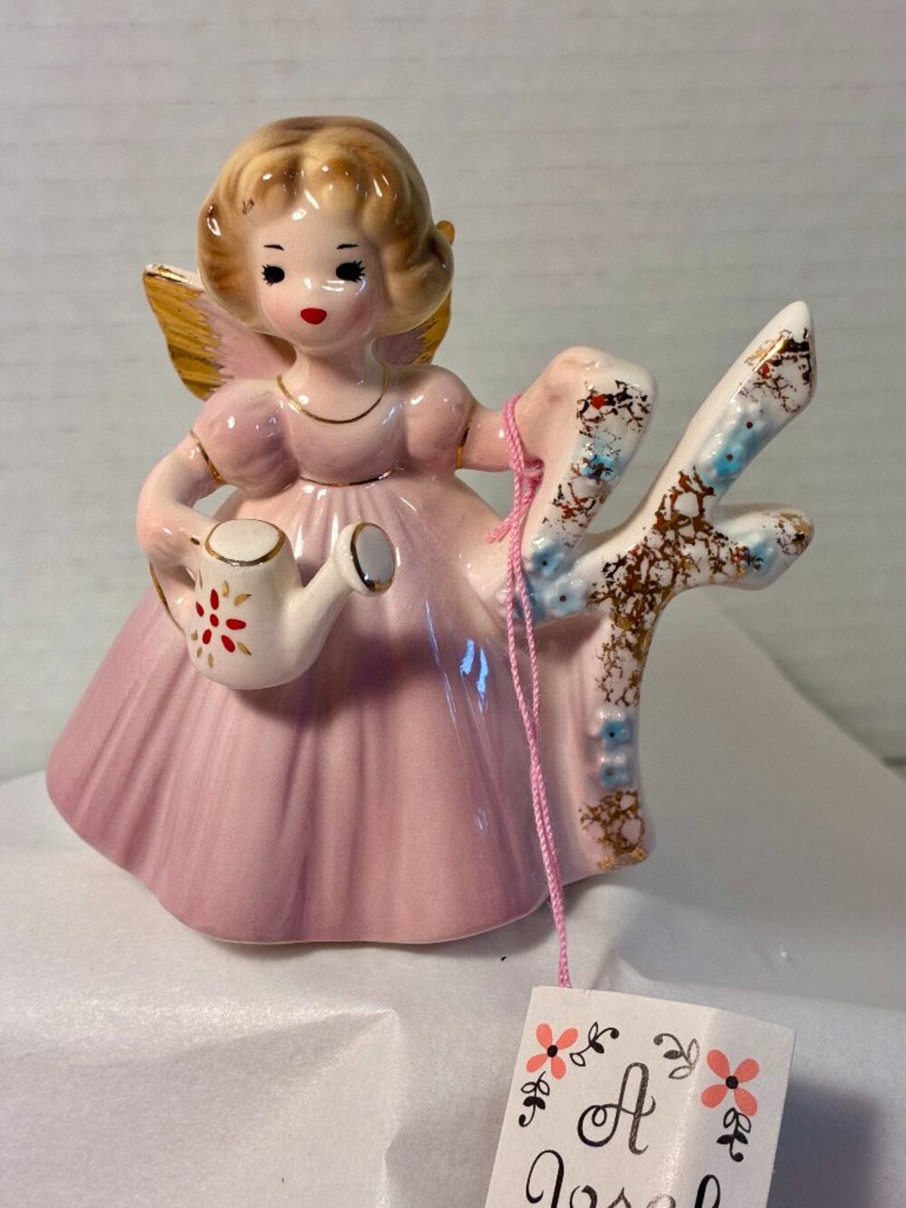Josef Originals Miss Birthday 4th Birthday Girl Angel Tag Black Gold Stckr Japan